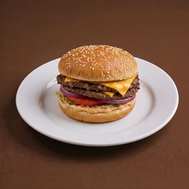 Double 1/4 Cheeseburger.